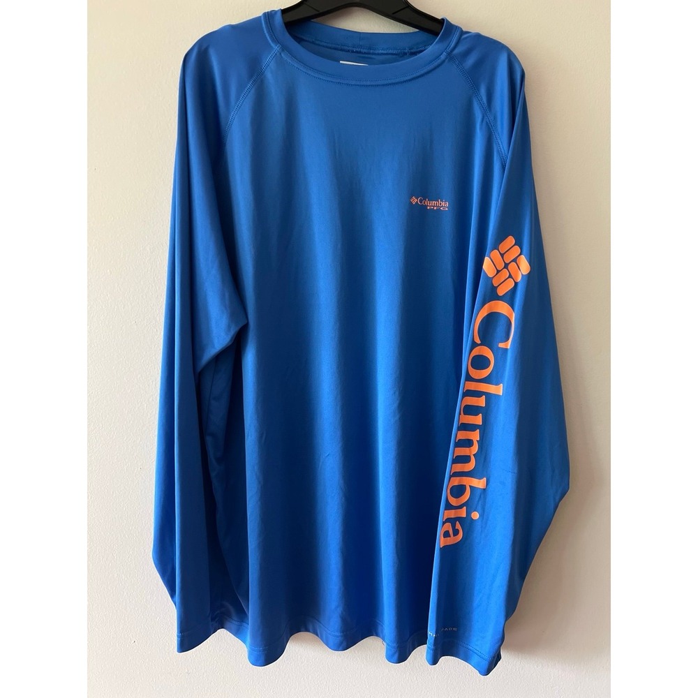 Columbia PFG Omni-Shade Blue Long Sleeve XXL